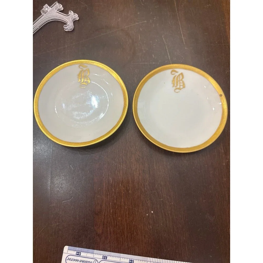Antique D&C France Monogrammed Butter Pats